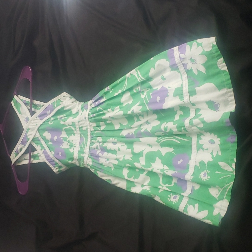 The Children's place, Girl's green floral dress in size 8